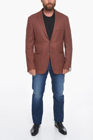 Cashmere Blend GATE Blazer with Herringbone Motif