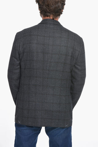Virgin-wool GATE Double-breasted Blazer with Peak Lapel