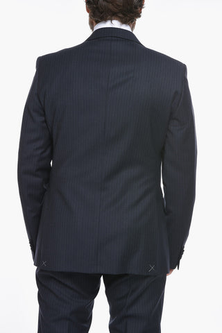 CC COLLECTION Virgin-wool RESET Pinstriped Suit