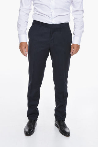 CC COLLECTION Virgin-wool RESET Pinstriped Suit