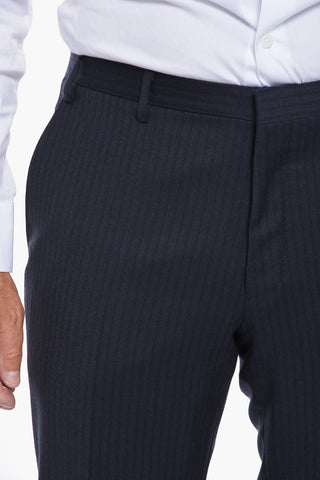 CC COLLECTION Virgin-wool RESET Pinstriped Suit