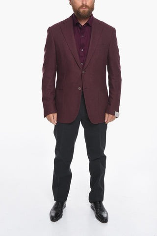 Blazer Sfoderato LEADER SOFT in Misto Lana con Revers Classico