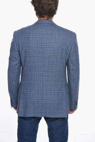 Wool Gabardine MANTUA Blazer with Notched Lapel