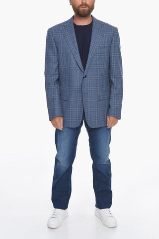 Wool Gabardine MANTUA Blazer with Notched Lapel