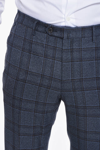 SARTORIA Virgin-wool Single-breasted Suit in Glen-check Motif