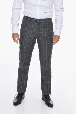SARTORIA Virgin-wool Single-breasted Suit in Glen-check Motif