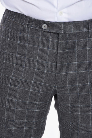 SARTORIA Virgin-wool Single-breasted Suit in Glen-check Motif