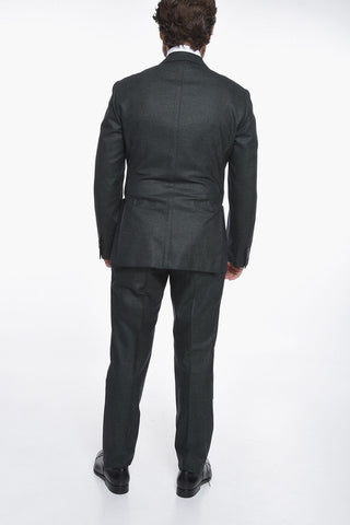 Virgin-wool GATE Single-breasted Suit with Notch Lapel