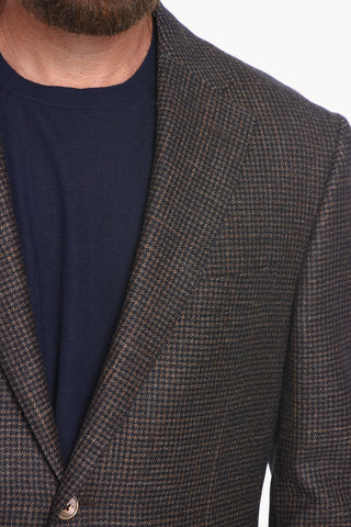 Houndstooth LEADER SOFT Cashmere Blend Blazer
