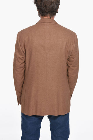 Blazer in Misto Seta LEADER SOFT con Tasche a Toppa