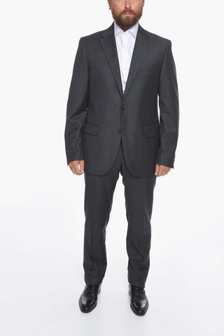 CC COLLECTION Virgin-wool RIGHT Single-breasted Suit with Notched Lapel