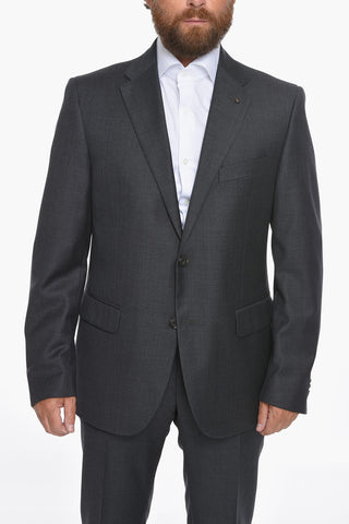 CC COLLECTION Virgin-wool RIGHT Single-breasted Suit with Notched Lapel