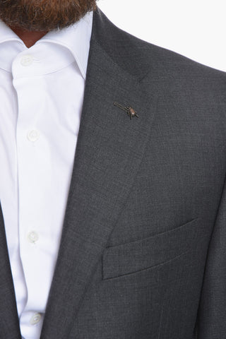 CC COLLECTION Virgin-wool RIGHT Single-breasted Suit with Notched Lapel