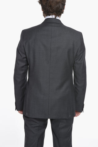 CC COLLECTION Virgin-wool RIGHT Single-breasted Suit with Notched Lapel