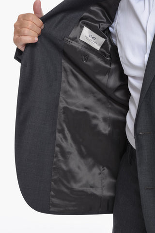 CC COLLECTION Virgin-wool RIGHT Single-breasted Suit with Notched Lapel