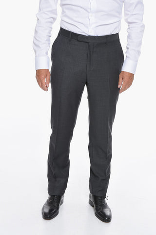 CC COLLECTION Virgin-wool RIGHT Single-breasted Suit with Notched Lapel