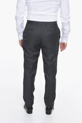 CC COLLECTION Virgin-wool RIGHT Single-breasted Suit with Notched Lapel