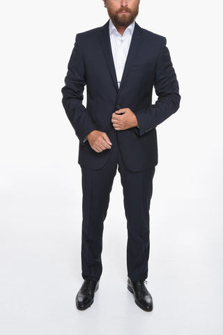 CC COLLECTION Virgin-wool RESET Single-breasted Suit with Notched Lapel