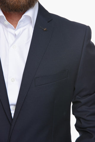 CC COLLECTION Virgin-wool RESET Single-breasted Suit with Notched Lapel