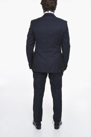 CC COLLECTION Virgin-wool RESET Single-breasted Suit with Notched Lapel