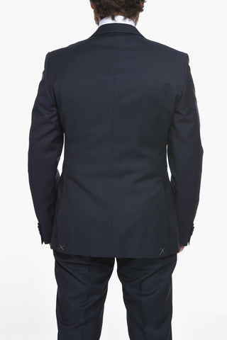 CC COLLECTION Virgin-wool RESET Single-breasted Suit with Notched Lapel