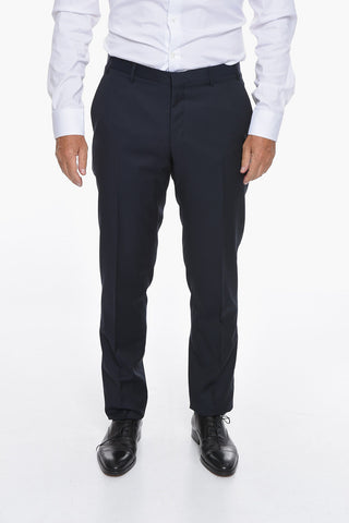 CC COLLECTION Virgin-wool RESET Single-breasted Suit with Notched Lapel