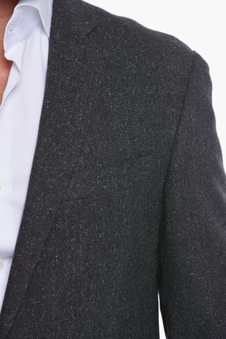 Wool-and-Silk Suit ACADEMY SOFT with Flap Pockets