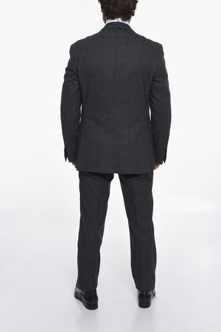 Wool-and-Silk Suit ACADEMY SOFT with Flap Pockets