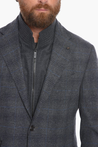 CC COLLECTION Multipocketed Blazer with Removable Chest Piece