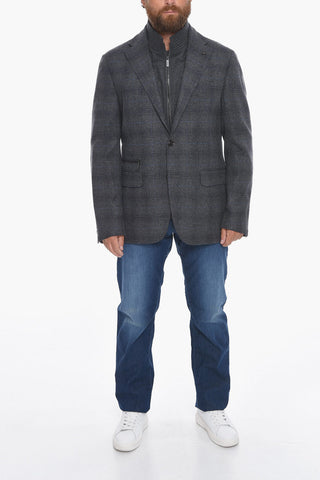 CC COLLECTION Multipocketed Blazer with Removable Chest Piece