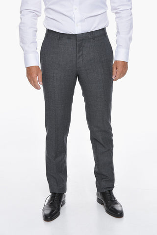 CC COLLECTION Virgin-wool RESET Single-breasted Suit with Notched Lapel