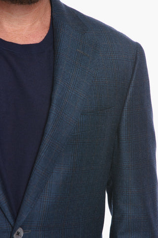 LEADER SOFT Blazer with Check Pattern
