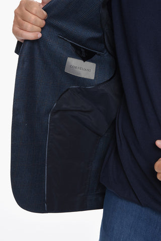 LEADER SOFT Blazer with Check Pattern