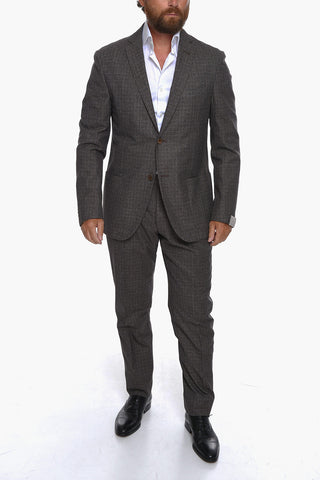 District Check GATE Virgin Wool Blend Suit