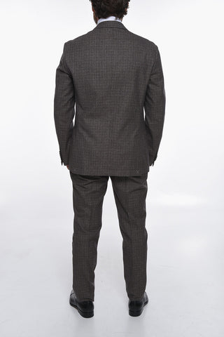 District Check GATE Virgin Wool Blend Suit