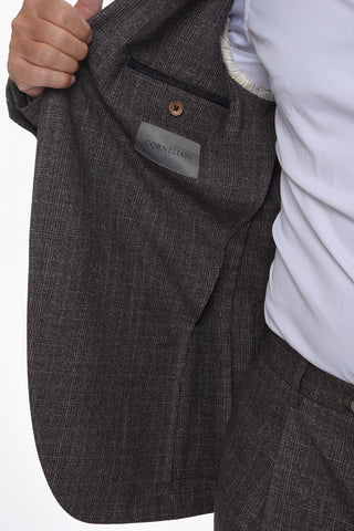 District Check GATE Virgin Wool Blend Suit