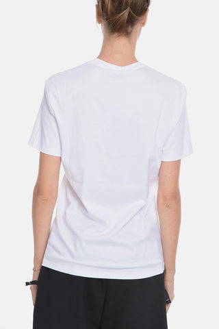 Oversize Crew Neck T-Shirt with Rhinestone Heart