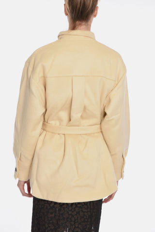 Overshirt RICHMOND in Lana con Cintura