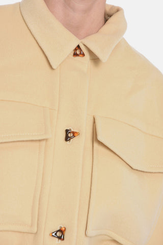 Overshirt RICHMOND in Lana con Cintura
