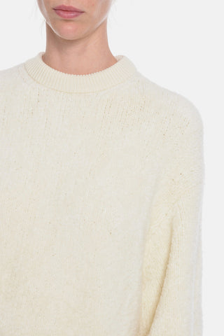 Wool-fleeced ARO Oversized Crewneck Sweater