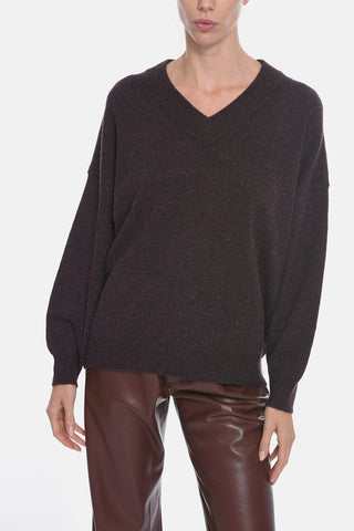 Pullover AMARISTA in Lana con Collo a V