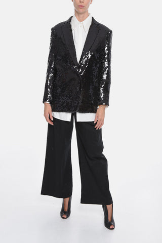 Blazer Monopetto Paillettato con Revers Classico