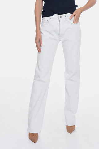UNISEX MM4 Straight-leg Denims with Paint Effect