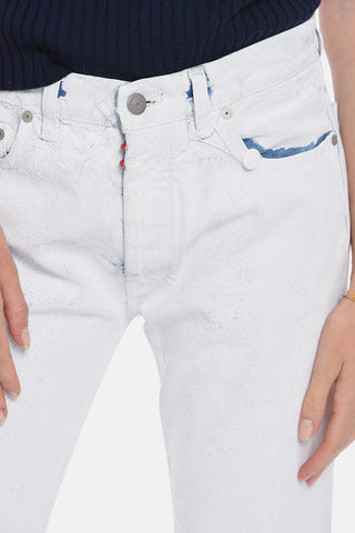 UNISEX MM4 Straight-leg Denims with Paint Effect
