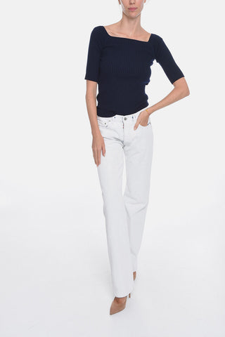 UNISEX MM4 Straight-leg Denims with Paint Effect