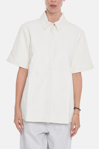 Camicia a Maniche Corte in Pelle