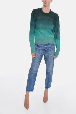 ETOILE Merino-wool DENIZA Crewneck Sweater in Gradient Effect