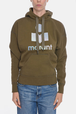 ETOILE Fleeced-cotton MANSEL Hoodie with Flocked Logo