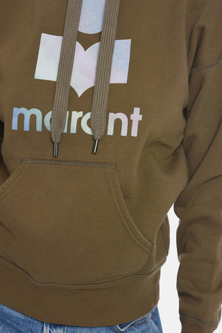 ETOILE Fleeced-cotton MANSEL Hoodie with Flocked Logo