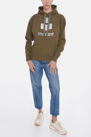 ETOILE Fleeced-cotton MANSEL Hoodie with Flocked Logo